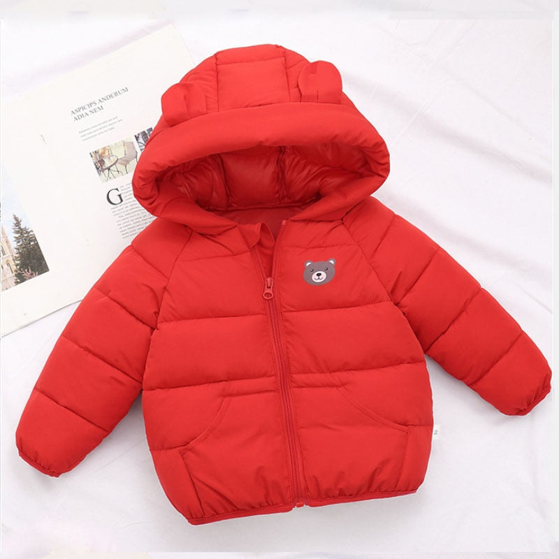 Winter Thick Warm Hooded Down Jacket 0-7 Year Old