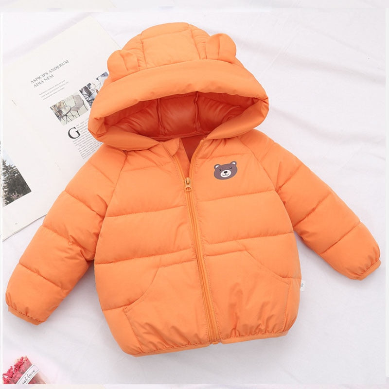 Winter Thick Warm Hooded Down Jacket 0-7 Year Old