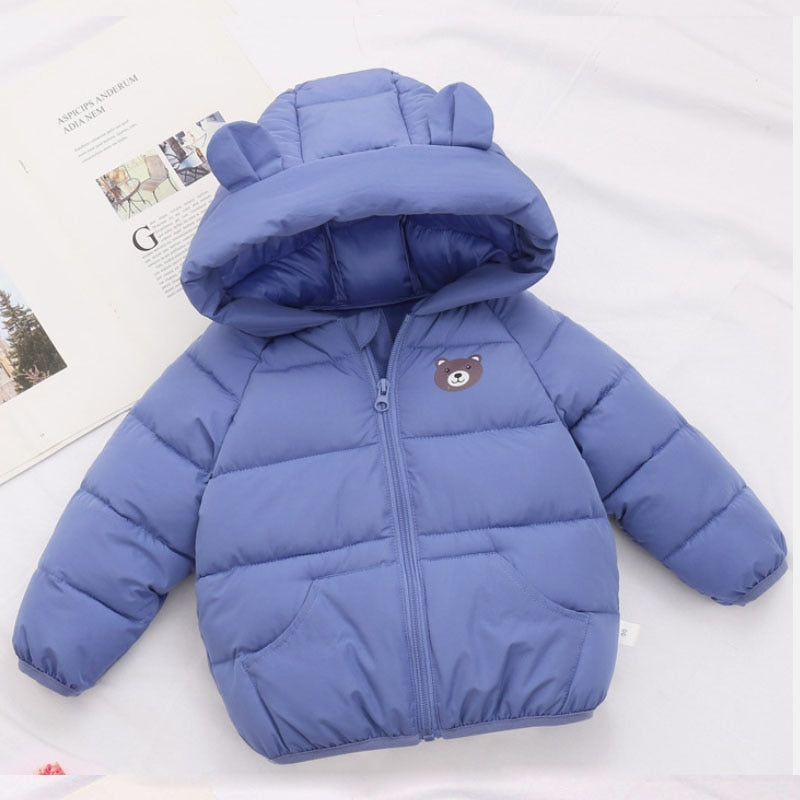 Winter Thick Warm Hooded Down Jacket 0-7 Year Old