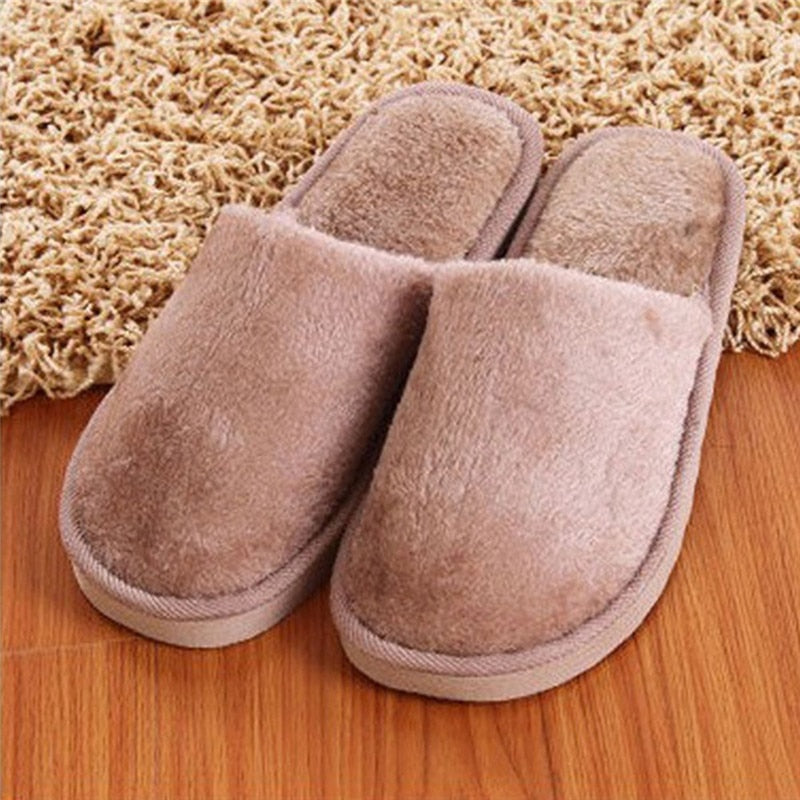 Home Slippers Indoor Bedroom Light Eva Cotton Slipper Furry Plush Shoes