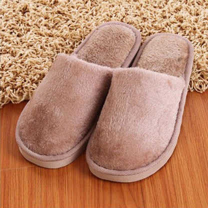 Home Slippers Indoor Bedroom Light Eva Cotton Slipper Furry Plush Shoes