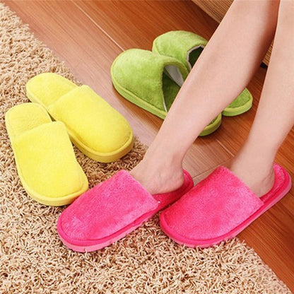 Home Slippers Indoor Bedroom Light Eva Cotton Slipper Furry Plush Shoes