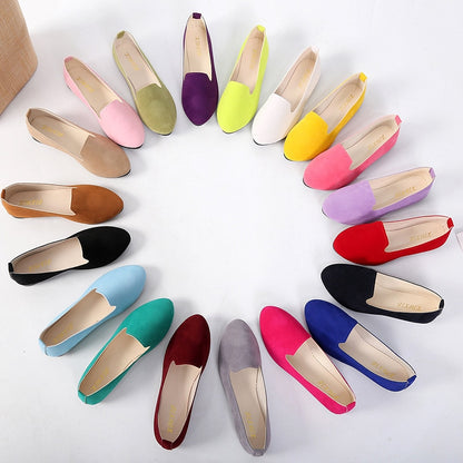 Women Ladies Slip On Flat Shoes - Flats