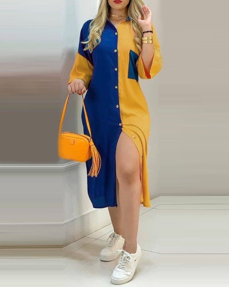 Pocket Shirt Summer Dress