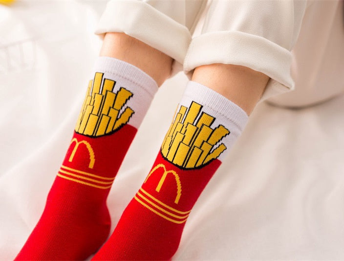 Funny Cute Cartoon Fruits Women Socks