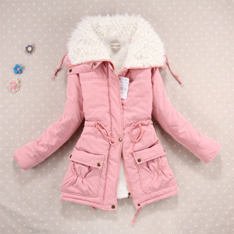 Women Winter Jacket Thick Hooded Long Down Jacket - Azahshopping