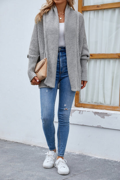 Scarf Collar Coat Cardigan for Women