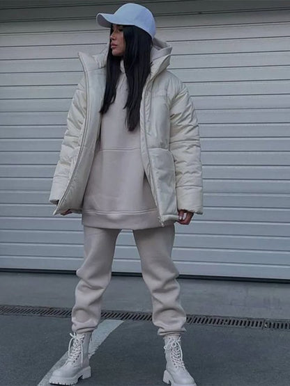 Hoodie Tops Two Piece Set Oversized Tracksuit Sets