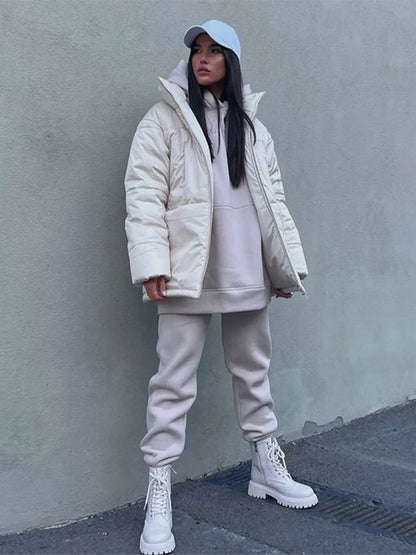 Hoodie Tops Two Piece Set Oversized Tracksuit Sets