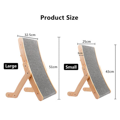 Wooden Cat Scratcher Scraper Detachable Lounge Bed 3 In 1 Scratching Post For Cats Training Grinding Claw Toys