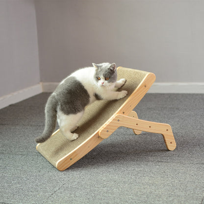 Wooden Cat Scratcher Scraper Detachable Lounge Bed 3 In 1 Scratching Post For Cats Training Grinding Claw Toys