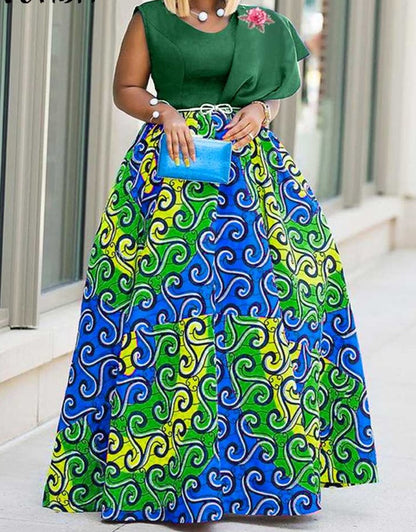 Printed Summer Maxi Dress