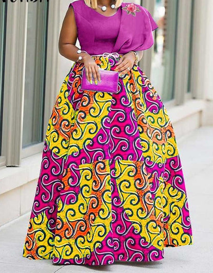Printed Summer Maxi Dress