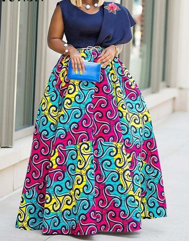 Printed Summer Maxi Dress