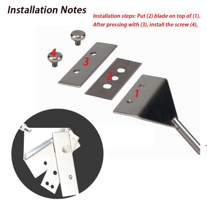 Stainless Steel Aquarium Fish Tank Algae Scraper Blade