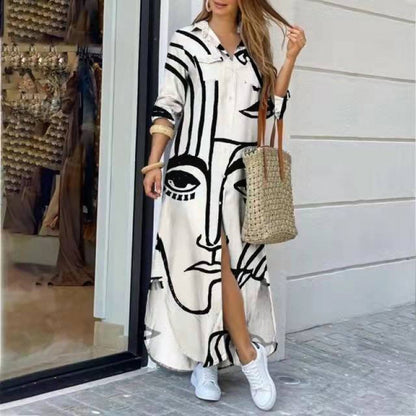 Long Oversized Shirt Dress