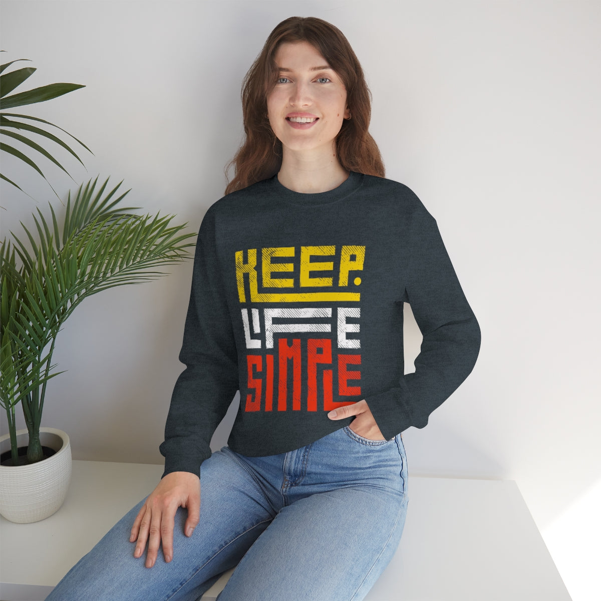 Keep Life Simple Unisex Heavy Blend™ Crewneck Sweatshirt