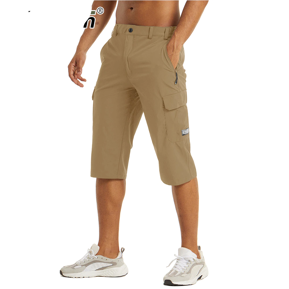 Quick Dry 3/4 Capri Pants Tactical Cargo Nylon Pants