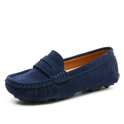 Loafers Flats Shoes Suede Leather