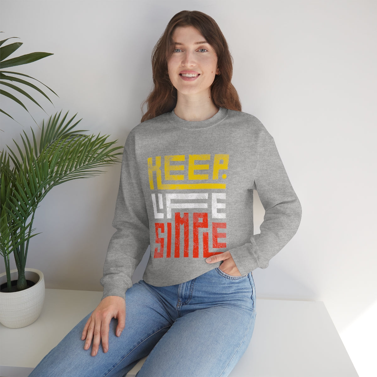 Keep Life Simple Unisex Heavy Blend™ Crewneck Sweatshirt