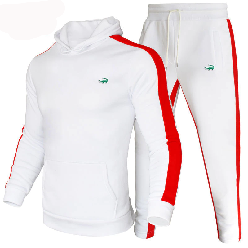 Hoodie Sweatshirt+pants Pullover Hood Sportwear Suit 2 Pieces Sets - Men