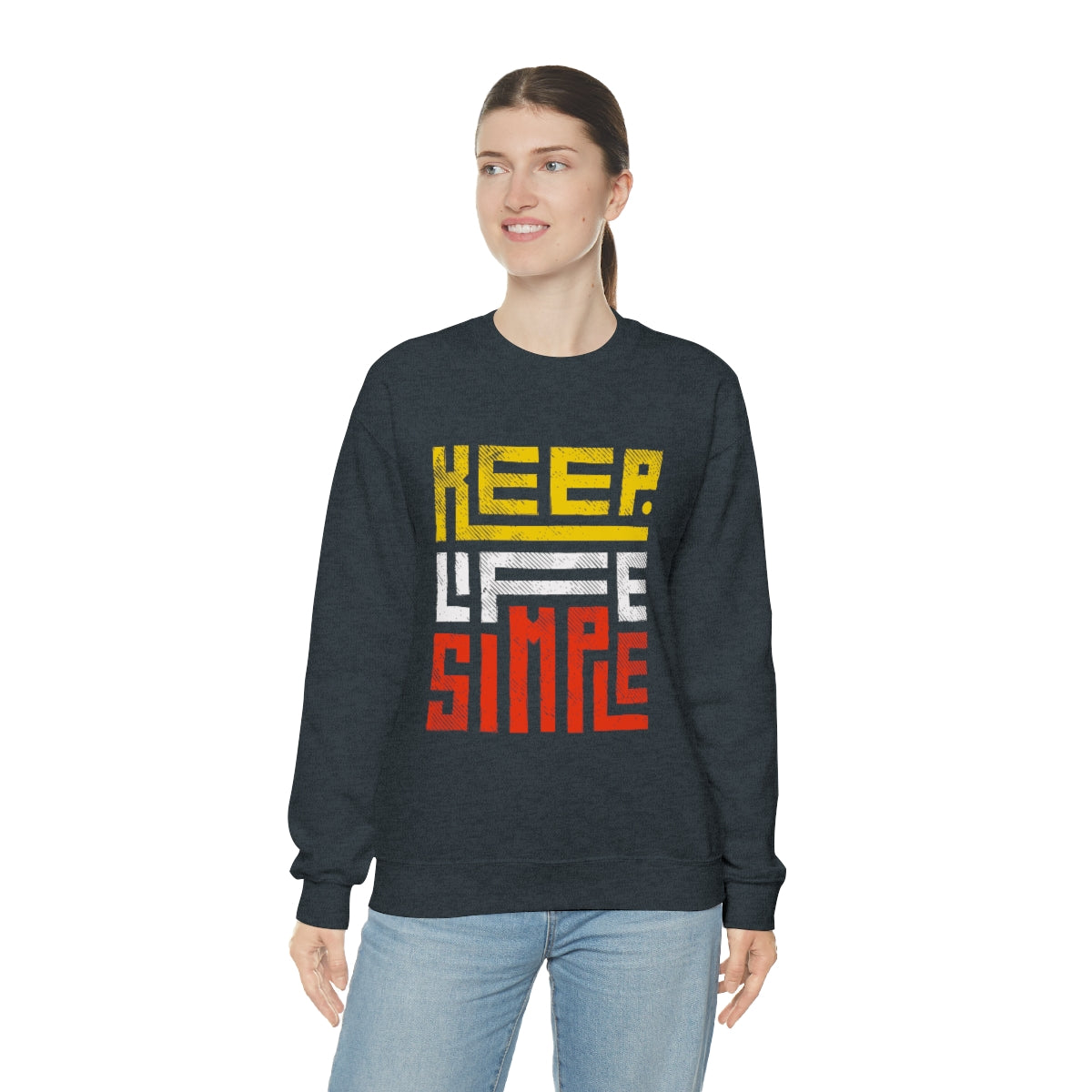 Keep Life Simple Unisex Heavy Blend™ Crewneck Sweatshirt