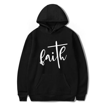 Women Harajuku Faith Letters Print Designer Sweatshirts