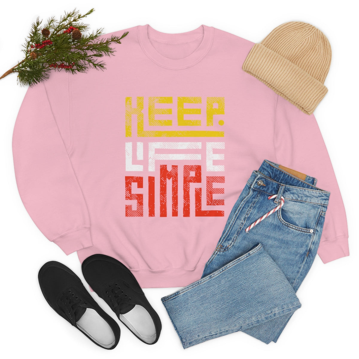 Keep Life Simple Unisex Heavy Blend™ Crewneck Sweatshirt