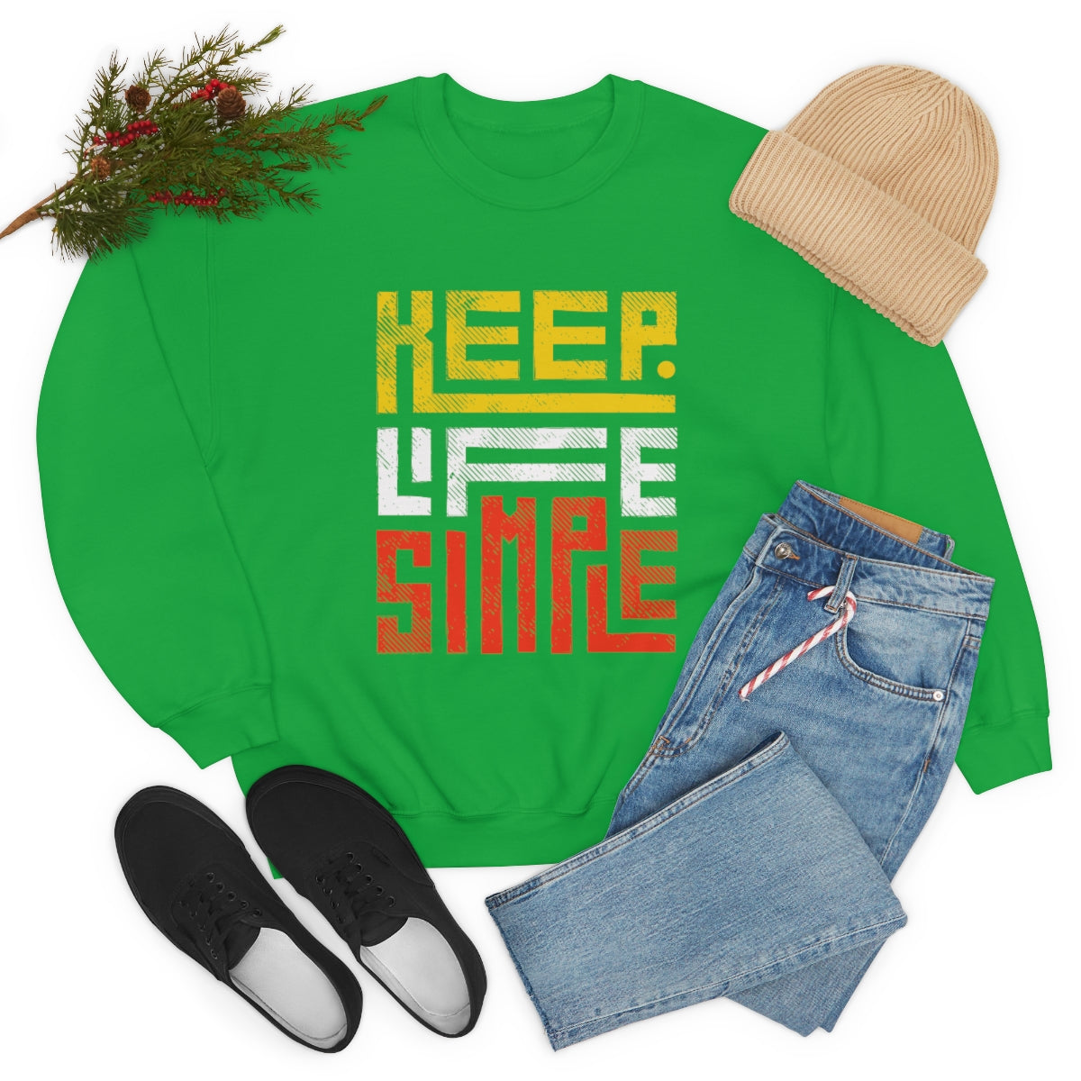 Keep Life Simple Unisex Heavy Blend™ Crewneck Sweatshirt