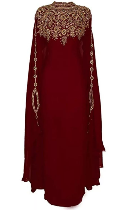 SALE New Moroccan Dubai Kaftans Farasha Abaya Dress Very Fancy Long Gown MS 220