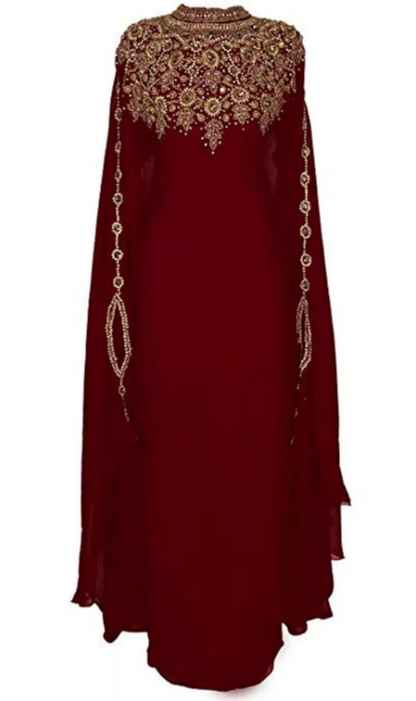 SALE New Moroccan Dubai Kaftans Farasha Abaya Dress Very Fancy Long Gown MS 220