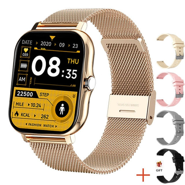 Full Touch Sport Smart Watch Men Women Heart Rate Fitness Tracker Bluetooth call Smartwatch wristwatch GTS 2 P8 plus watch+Box