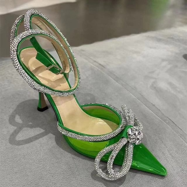 Runway Style Glitter Rhinestones Women Pumps