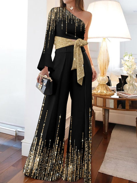 Loose Gradient Wide Leg Pant for Office Lady - Azahshopping