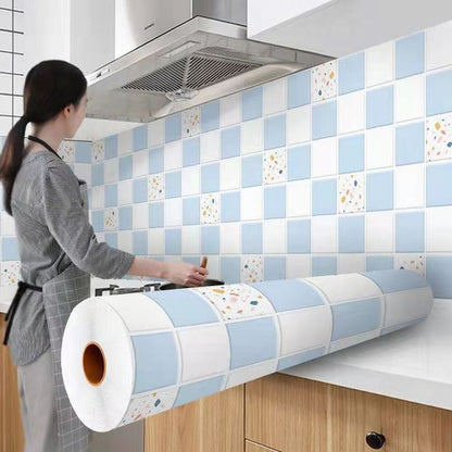 Kitchen Stove Oil proof Sticker Waterproof High Temperature Resistant Wallpapers