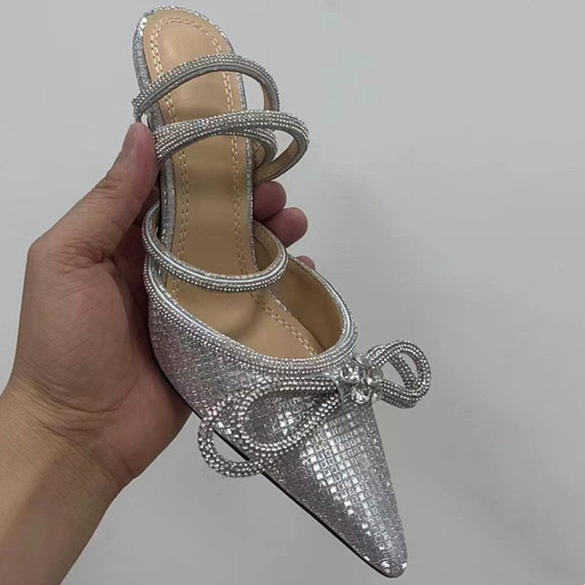 Runway Style Glitter Rhinestones Women Pumps