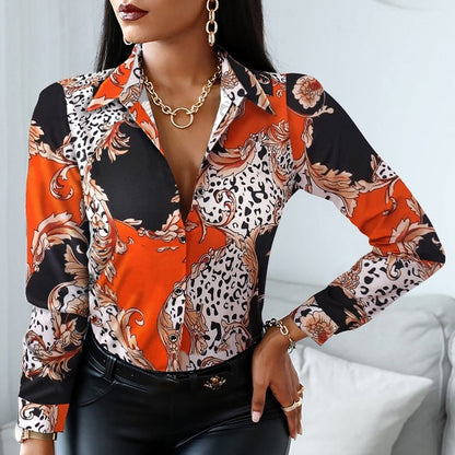 Long Sleeve Blouse Women Tops - Azahshopping