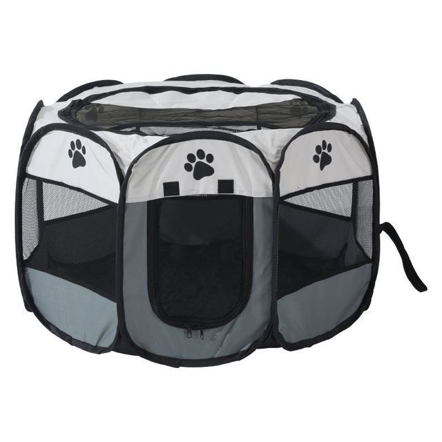 Portable Folding Pet Tent Dog House Octagonal Cage For Cat Tent Playpen Puppy