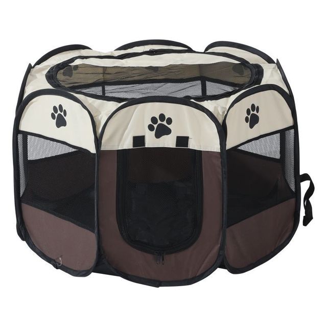 Portable Folding Pet Tent Dog House Octagonal Cage For Cat Tent Playpen Puppy