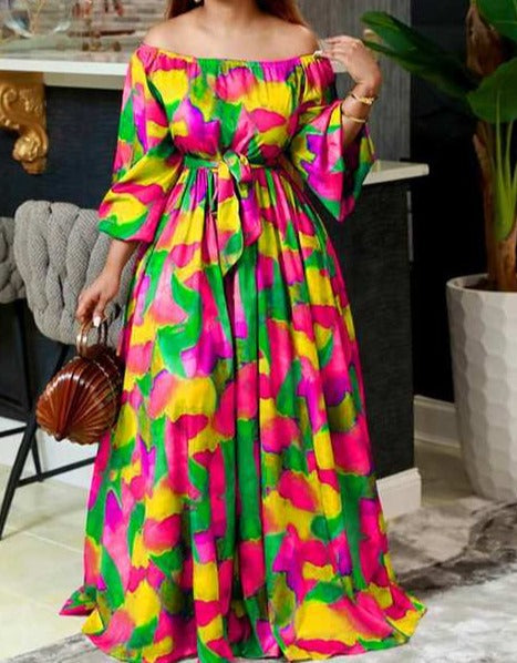 Printed Summer Maxi Dress