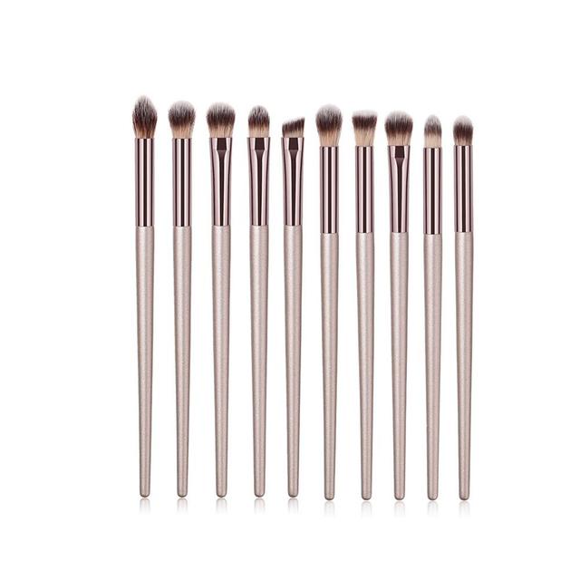 Champagne Makeup Brushes Set For Cosmetic