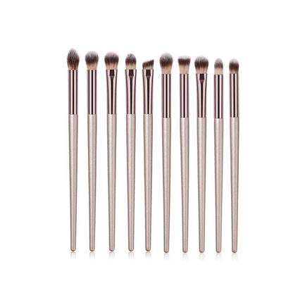 Champagne Makeup Brushes Set For Cosmetic
