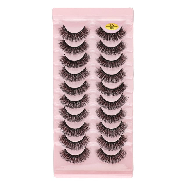 Natural Long Dramatic Fluffy 3d Wispy Eye Lashes Thick Soft - False Eyelashes