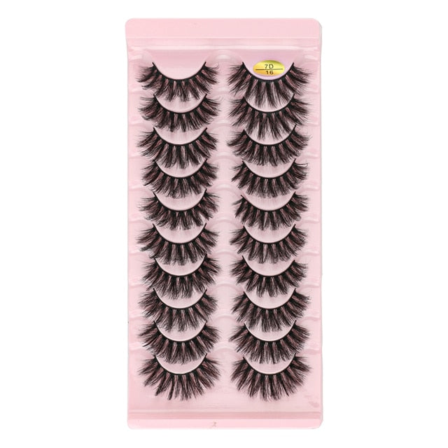 Natural Long Dramatic Fluffy 3d Wispy Eye Lashes Thick Soft - False Eyelashes