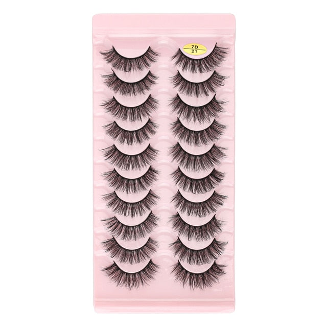 Natural Long Dramatic Fluffy 3d Wispy Eye Lashes Thick Soft - False Eyelashes