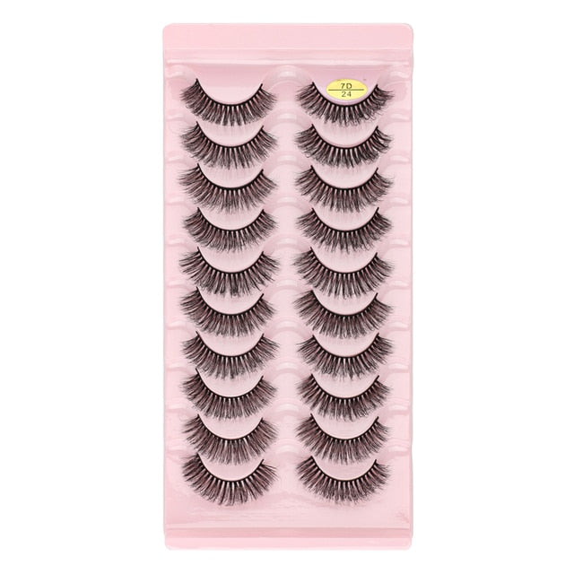 Natural Long Dramatic Fluffy 3d Wispy Eye Lashes Thick Soft - False Eyelashes