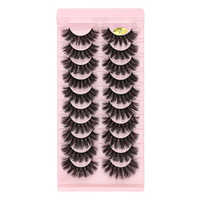 Natural Long Dramatic Fluffy 3d Wispy Eye Lashes Thick Soft - False Eyelashes