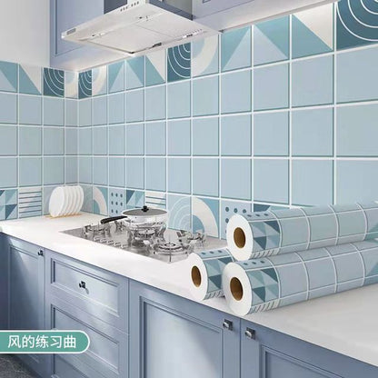 Kitchen Stove Oil proof Sticker Waterproof High Temperature Resistant Wallpapers