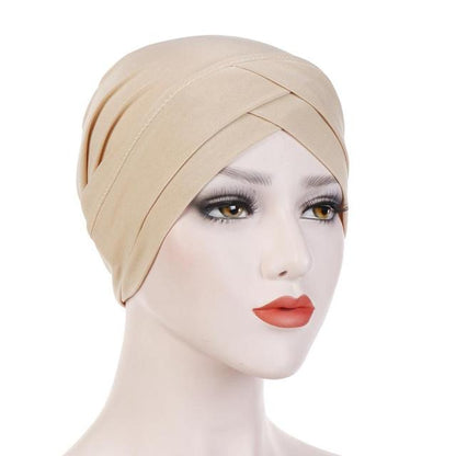 Large Flower Stretch Scarf Hat Ladies Elegant Fashion Hair Accessories Chemo Hat Women Turban Bandanas