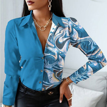 Long Sleeve Blouse Women Tops - Azahshopping